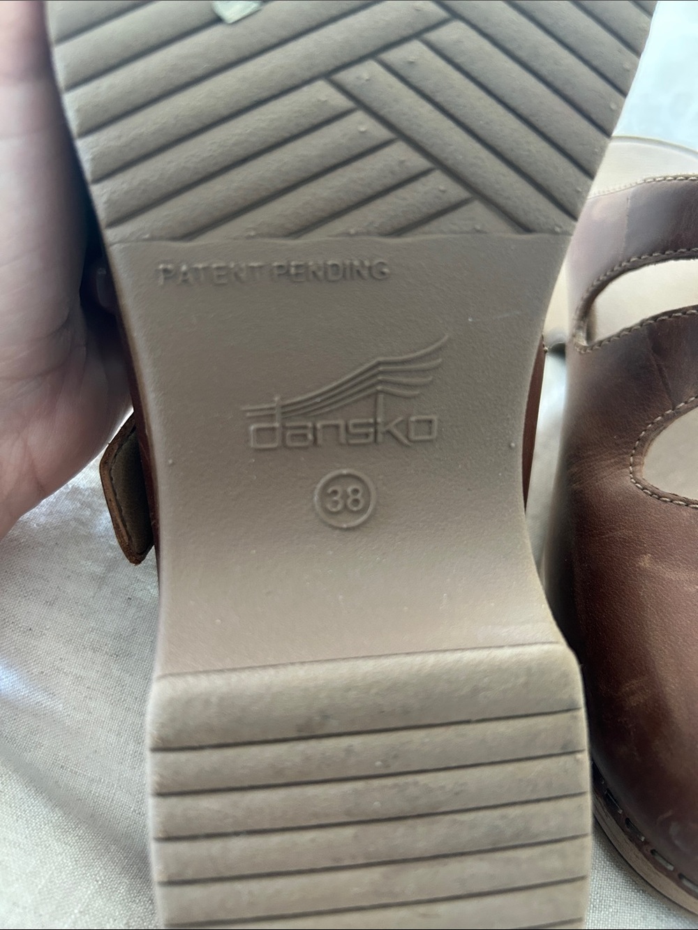 Dansko Brown Leather Mary Jane Clogs with Buckle - Picture 8 of 8